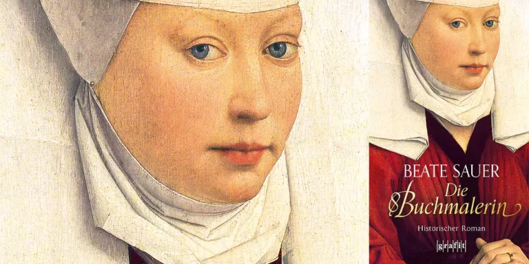 Cover des historischen Romans "Die Buchmalerin" von Beate Sauer. Erschienen im Grafit Verlag.