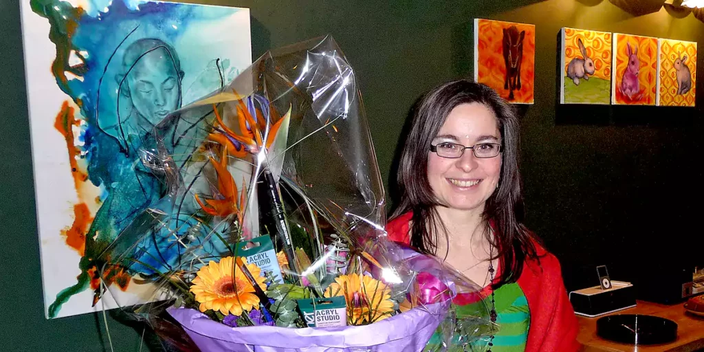 Vernissage von Anja Hedukiewicz in der Goldschmiede "Neunter Stein" in Bochum. (Foto: Marek Schirmer)