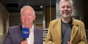 Dirk Leistner (SPD) im Interview mit Marek Schirmer (r.) (Screenshot Video)